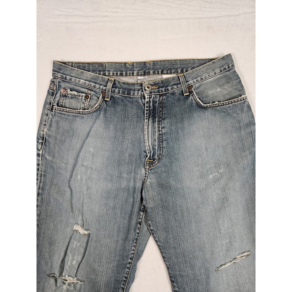 Vtg Lucky Brand Dungarees Gene‎ Montesano Jeans Men 36 Chopper Bootleg USA - Picture 2 of 11